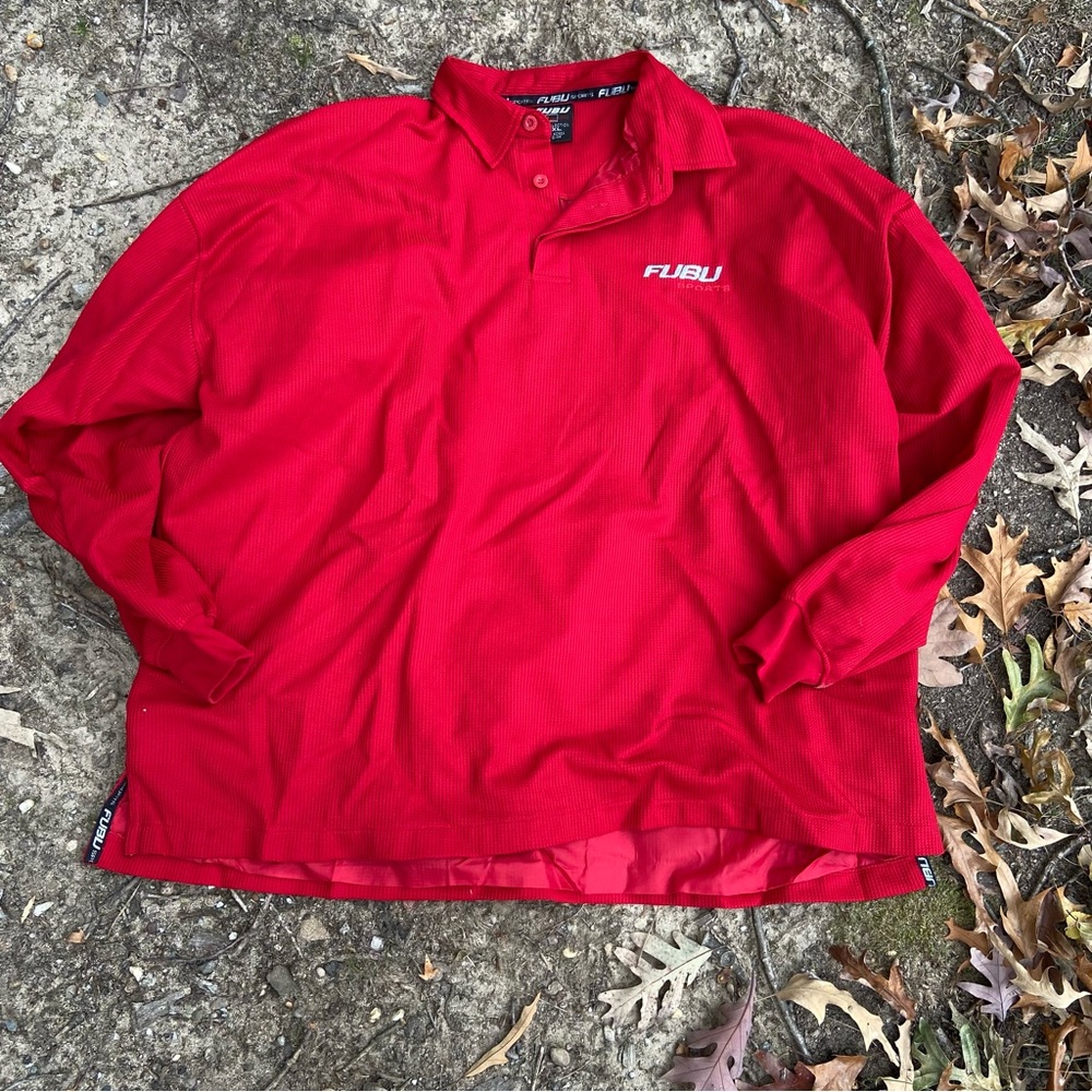 Vintage Fubu 3X Windbreaker and Silk allover print shirt
